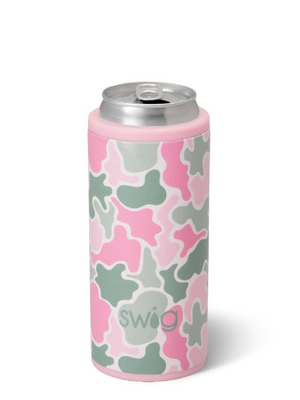 Swig Life Blushing Camo Skinny Can Cooler (12oz)
